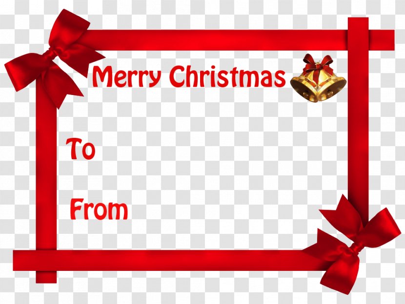 Christmas Gift Holiday Santa Claus - Tree - Name Tag Transparent PNG