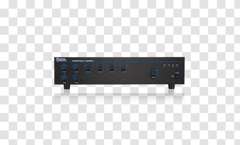 Atlas Sound AA240 Audio Mixers Electronics Power Amplifier - Multimedia Transparent PNG