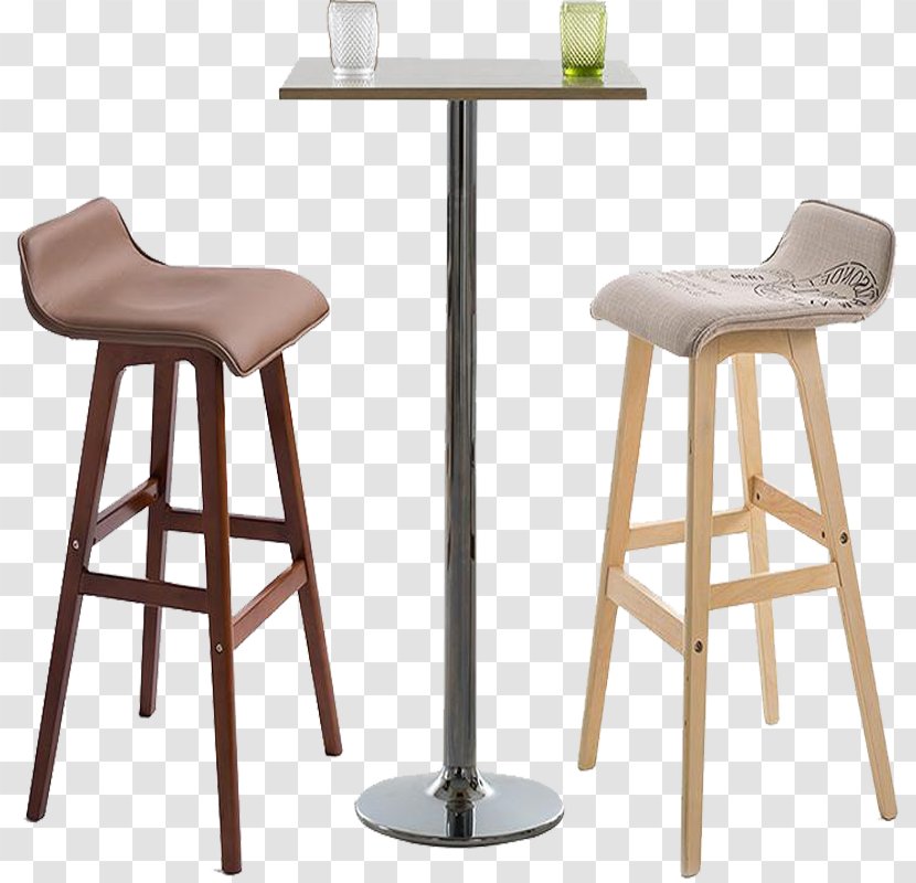 Table Bar Stool Chair Furniture - Wooden Chairs Transparent PNG