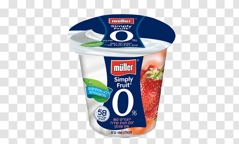 Milk Yoghurt Müller Food Berry Transparent PNG