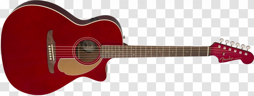 Fender California Series Acoustic Guitar Acoustic-electric - Heart - Home Painted Guitars Transparent PNG