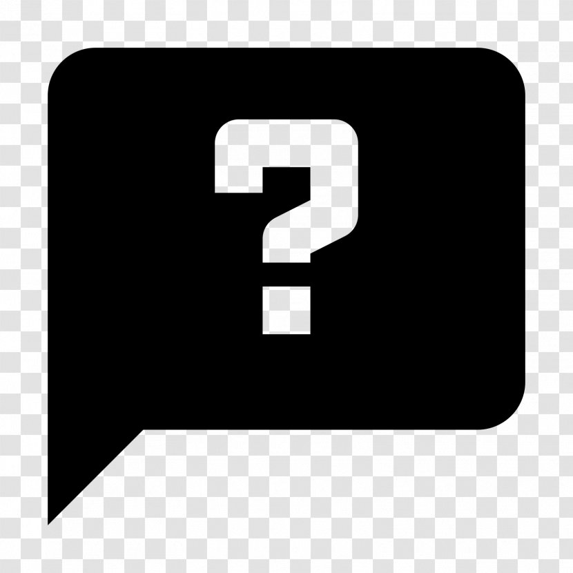 Question Mark Icon - Black Transparent PNG