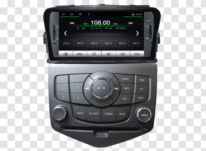 2015 Chevrolet Cruze Car Daewoo Lacetti GPS Navigation Systems - Center Console - Chevy Truck Speakers Transparent PNG