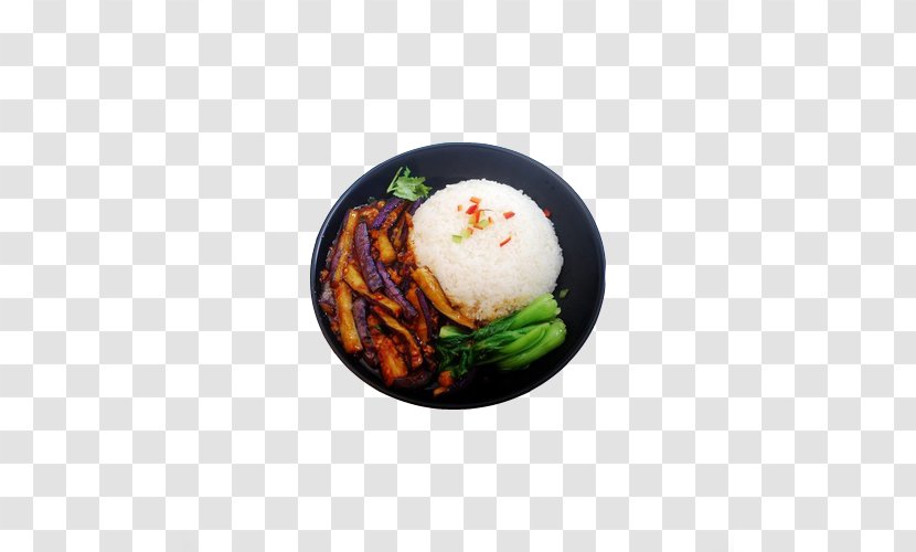 Hamburger Minced Pork Rice Gaifan Eggplant Food - Asian - The Characteristics Of And Transparent PNG