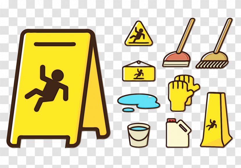 Transparency Structural Drawing Floor Cleaning - Traffic Sign - Signage Transparent PNG