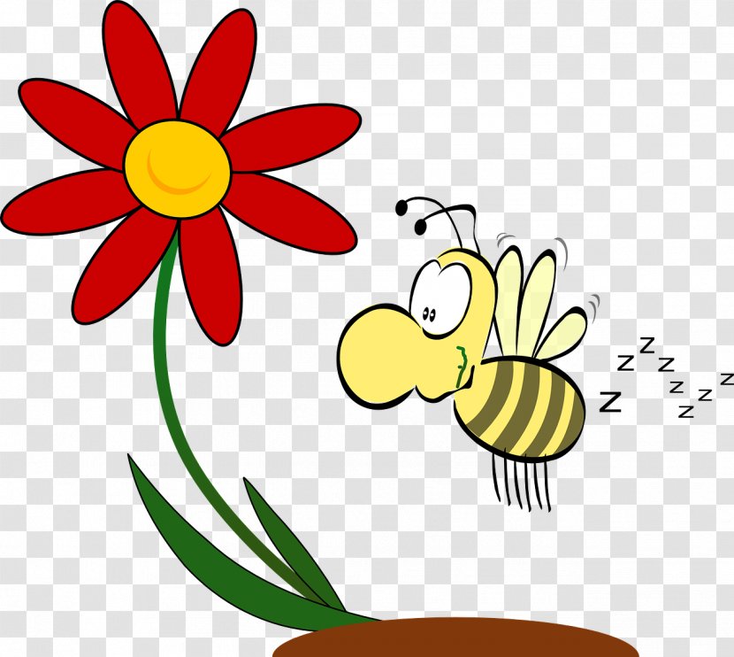 The Buzzing Bee Bumblebee Clip Art - Plant Stem Transparent PNG