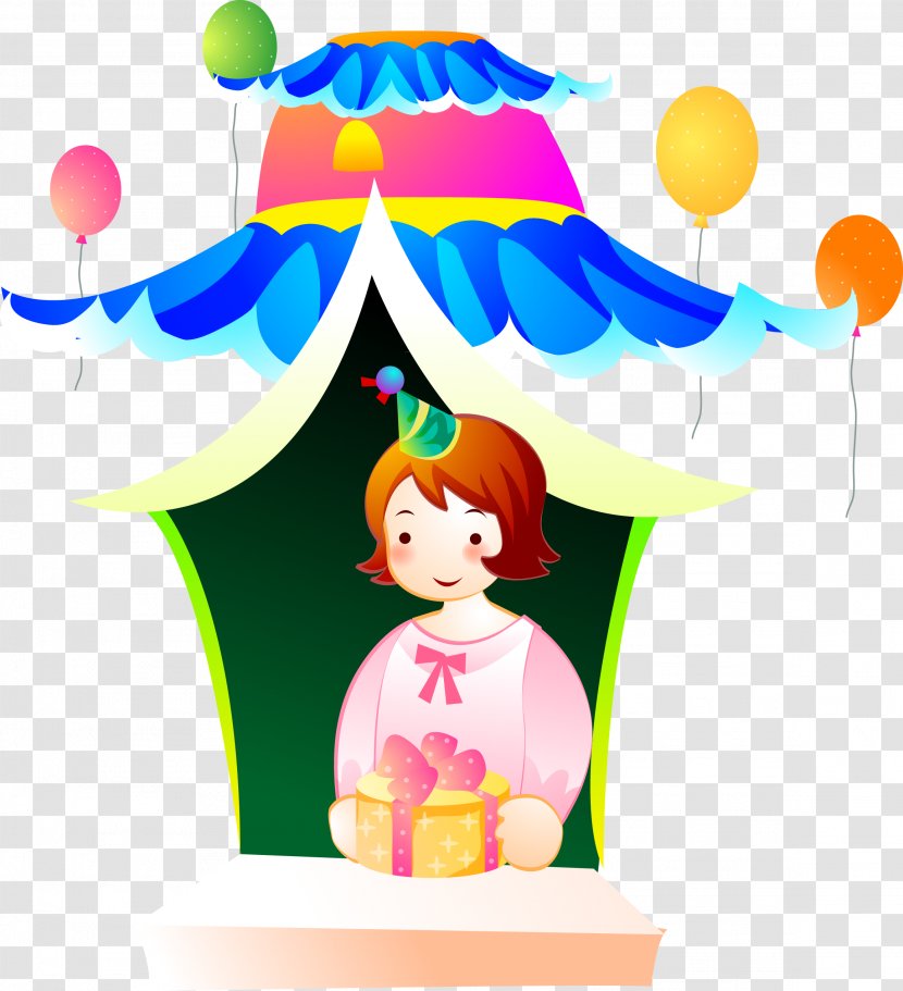 Cartoon Illustration - Tree - Windows Girls Transparent PNG