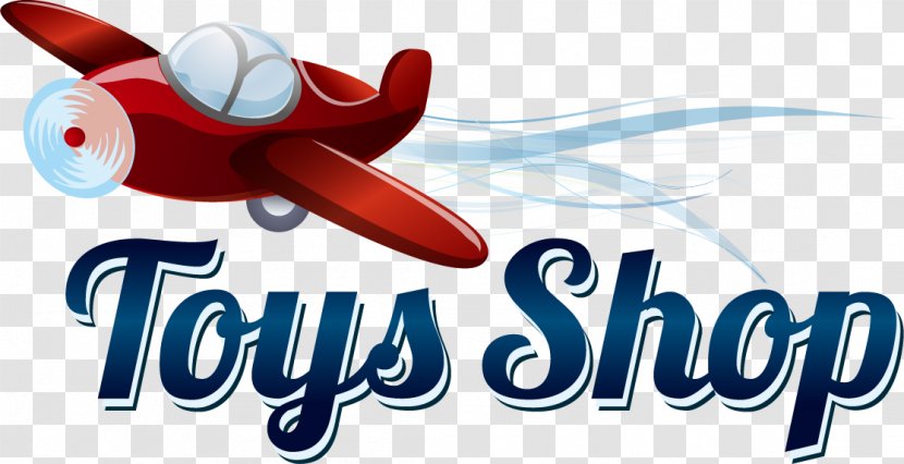 Airplane Toy Shop Logo - Vector Icon Labels Transparent PNG