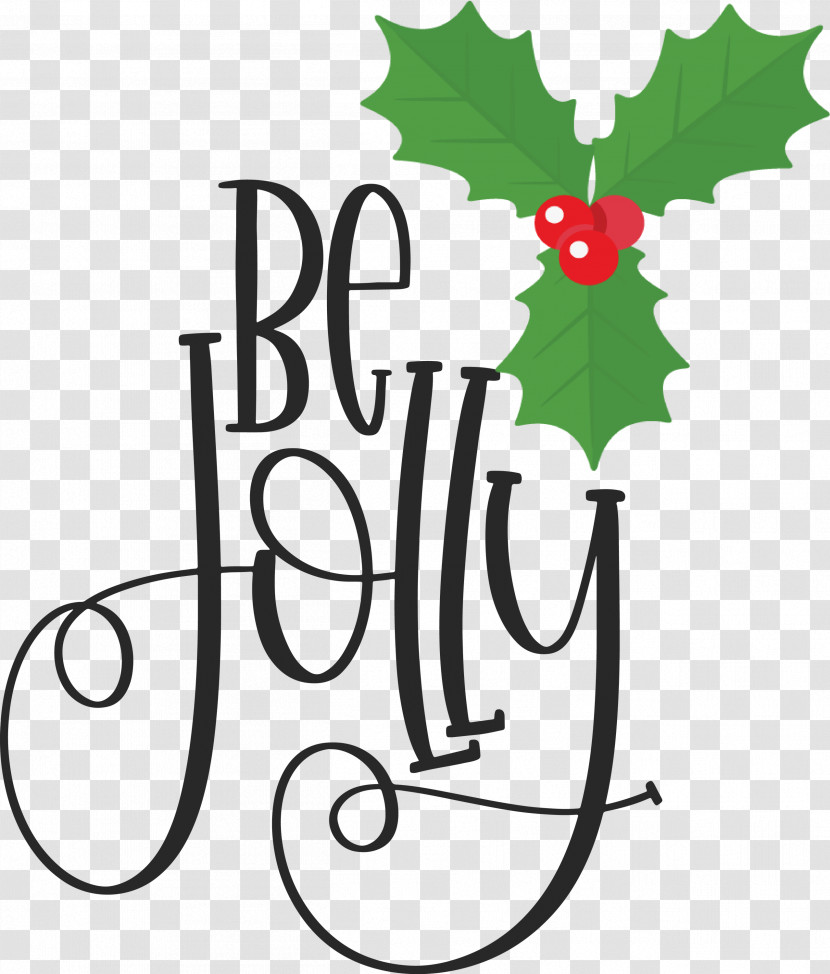 Be Jolly Christmas New Year Transparent PNG