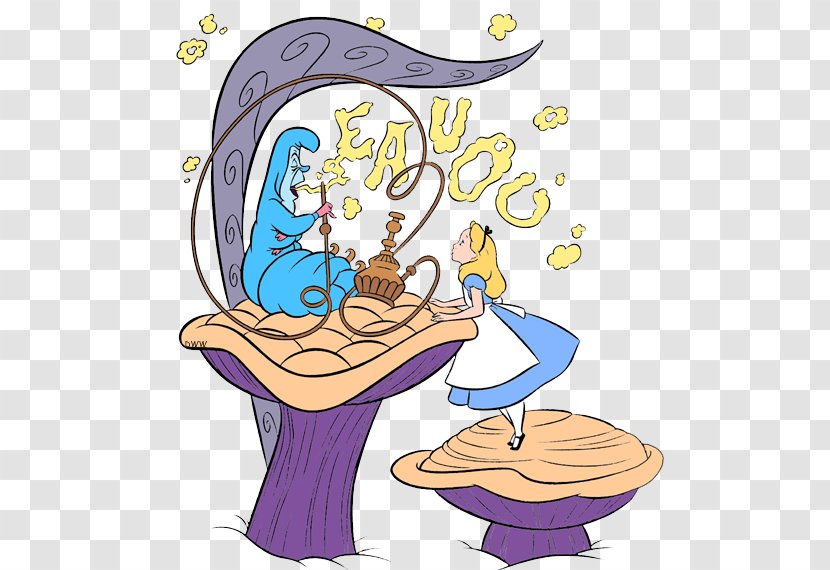 Caterpillar Alice's Adventures In Wonderland White Rabbit Queen Of Hearts Cheshire Cat - Flower - Alice Transparent PNG
