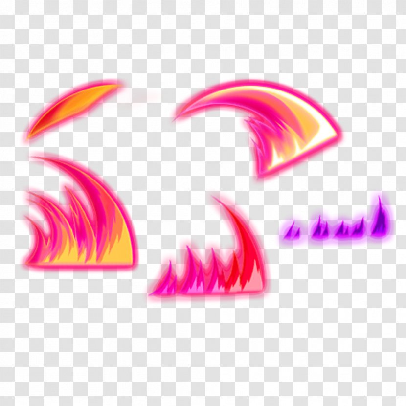 Light Flame Painting Luminous Efficacy - Magenta - Free Pull Material Transparent PNG