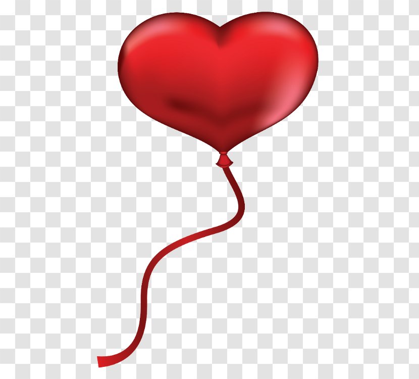 Balloon Heart Clip Art - Silhouette Transparent PNG