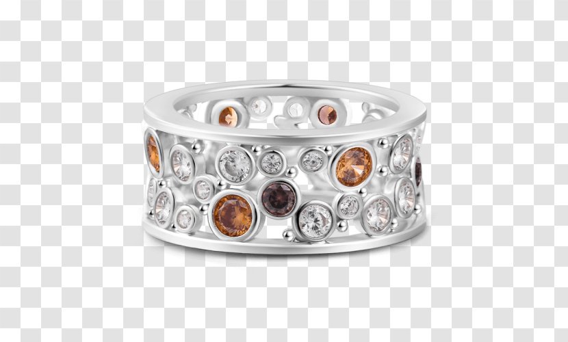 Body Jewellery Silver Amber Diamond - Jewelry Transparent PNG