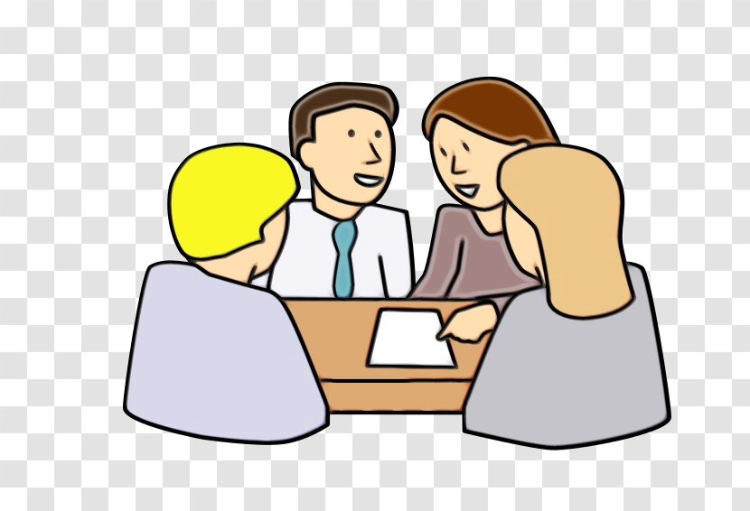 Cartoon People Conversation Clip Art Sharing - Job Interaction Transparent PNG