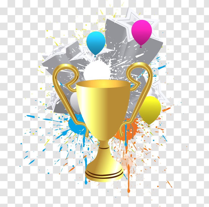 Trophy Watercolor Painting Drawing - Drinkware - Vector Transparent PNG