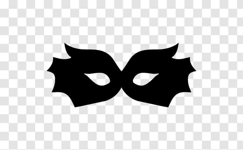 Mask Carnival Blindfold - Black Transparent PNG