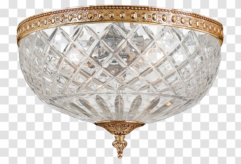 Lighting Brass Ceiling Crystal - Light - Floral Glass Transparent PNG