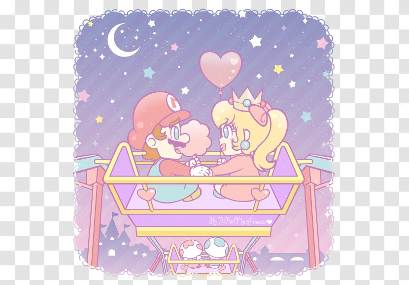 Princess Peach Super Mario Odyssey Galaxy Bros. Video Game - Silhouette Transparent PNG