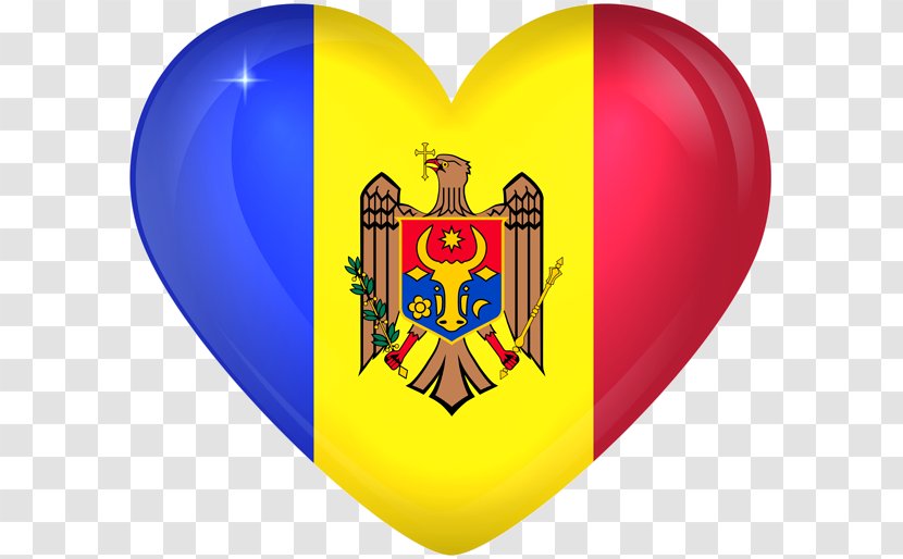 Flag Of Moldova Stock Photography National Symbol - Silhouette - Heart Transparent PNG