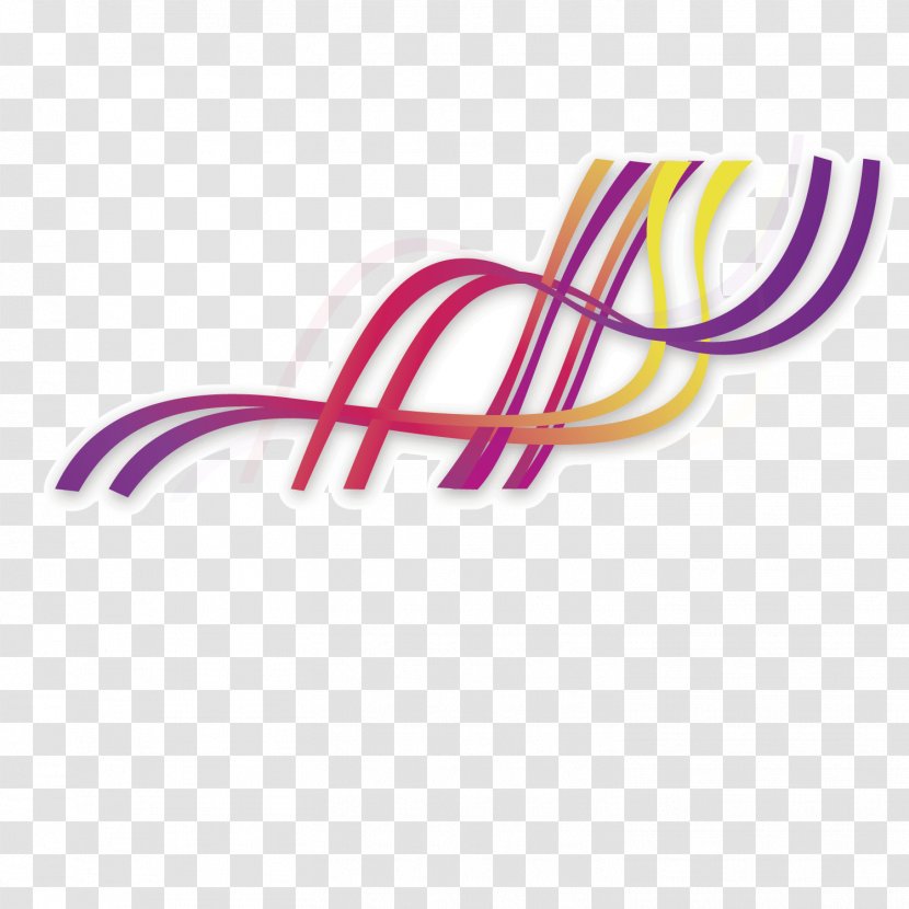 Abstract Art Graphic Design Curve - Color - Purple Webbing Transparent PNG