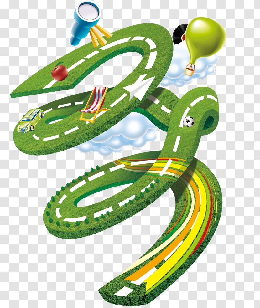 Cartoon Road - Shoe - Serpent Transparent PNG