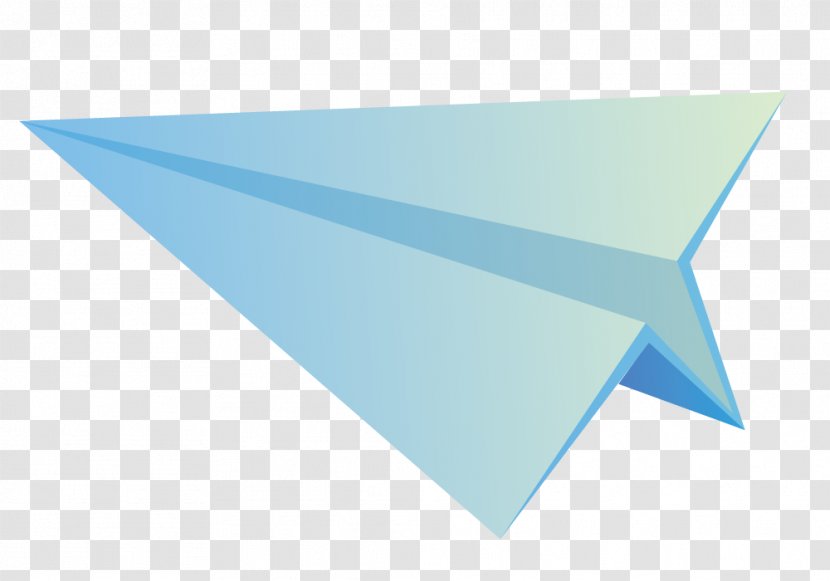 Paper Plane Airplane Blue - Brand Transparent PNG