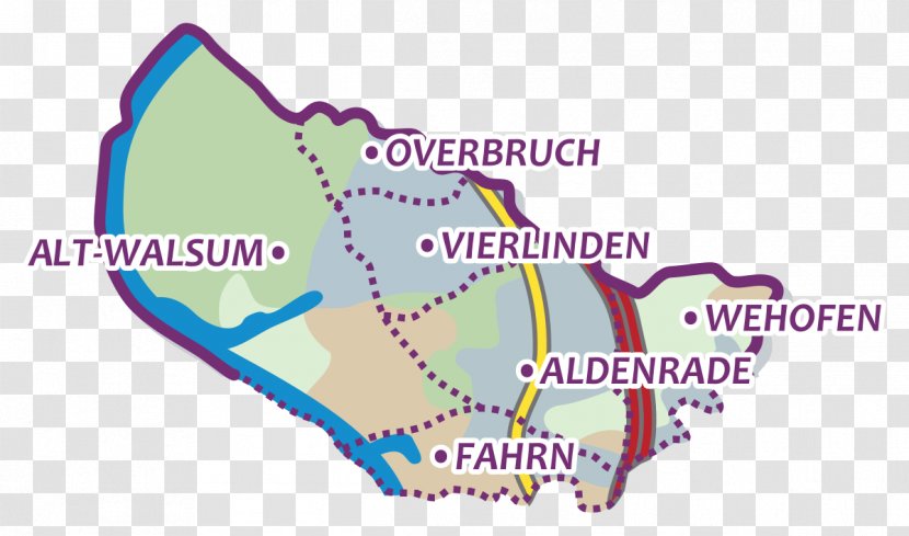 Vierlinden Dinslaken Ruhr Map Aldenrade Transparent PNG