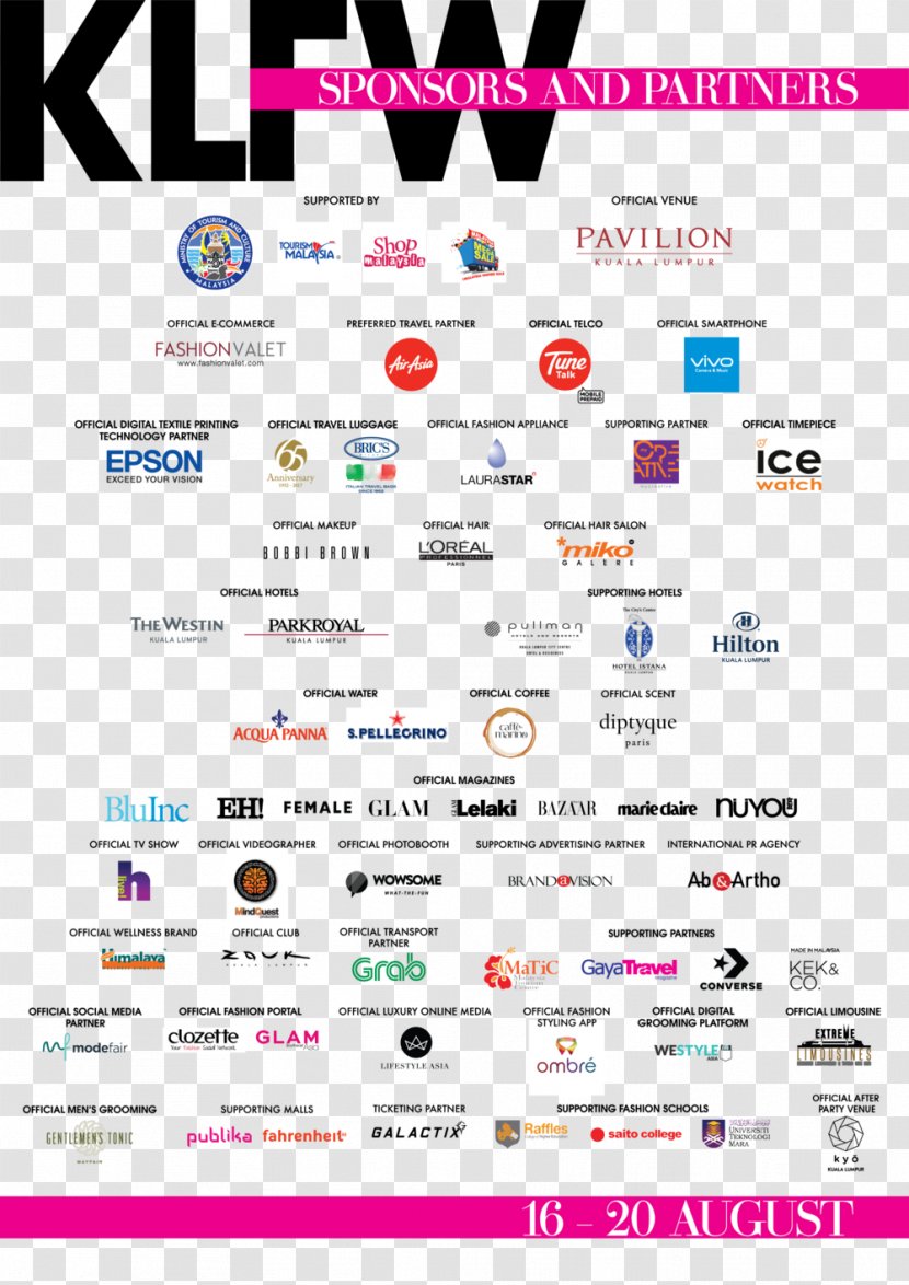 Kuala Lumpur Fashion Week Logo Brand - Screenshot - Design Transparent PNG