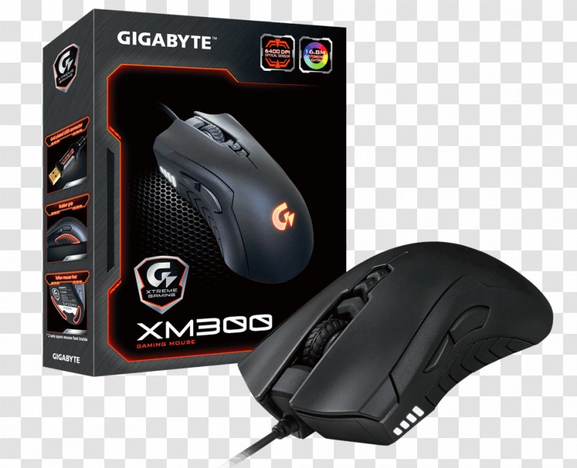 Computer Mouse Gigabyte Technology Intel Graphics Cards & Video Adapters Black 9 - Electronic Device Transparent PNG