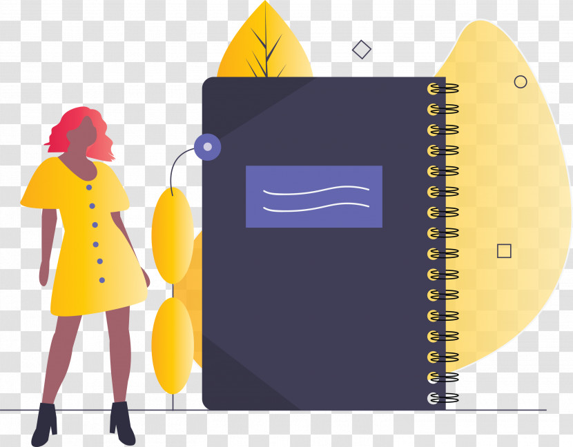 Notebook Girl Transparent PNG