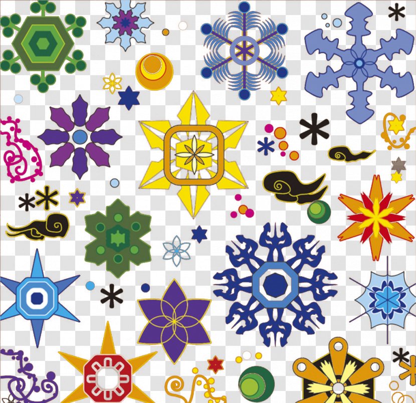 Snowflake - Flora - Color Snow Shading Transparent PNG