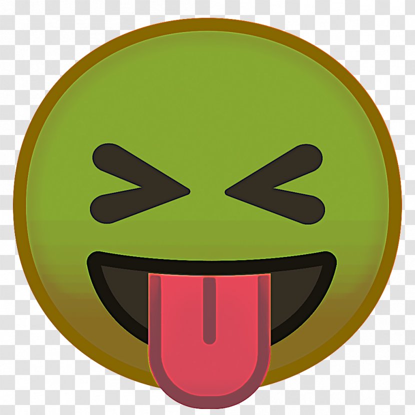 Green Smiley Face - Emoji - Mouth Cartoon Transparent PNG