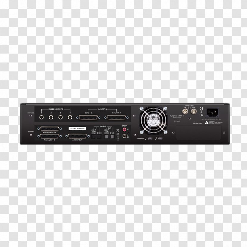 Apogee Symphony I/O MKII-24X24S2 SoundGrid Electronics Microphone MKII 2x6 - Audio - Preamplifier Transparent PNG