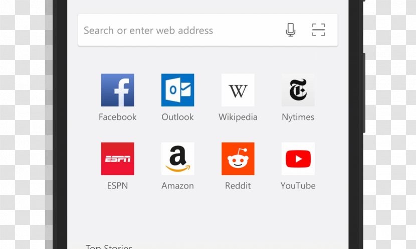 Microsoft Edge Android Web Browser - Text Transparent PNG