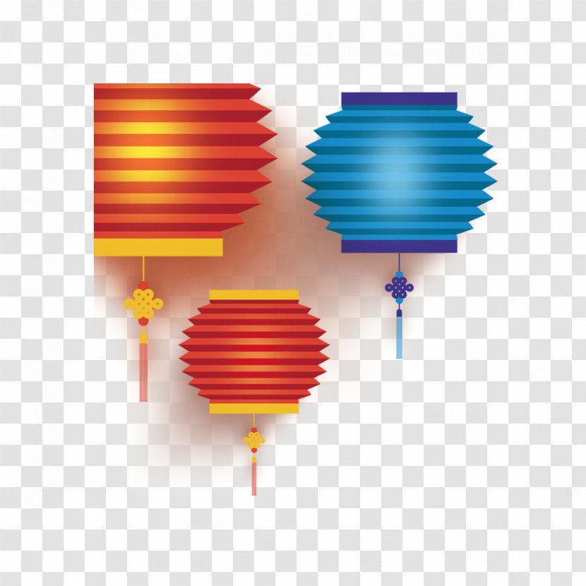 Lantern Chinese New Year Icon - Balloon - Colorful Lanterns Elements Transparent PNG