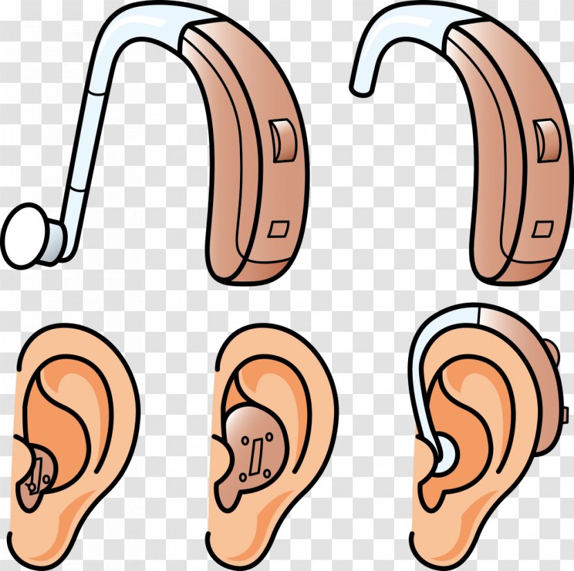 Hearing Aid Loss - Heart - Vector Ear And Aids Transparent PNG