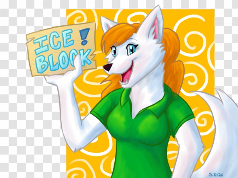 Fiction Mammal Cartoon Character - Ice Block Transparent PNG