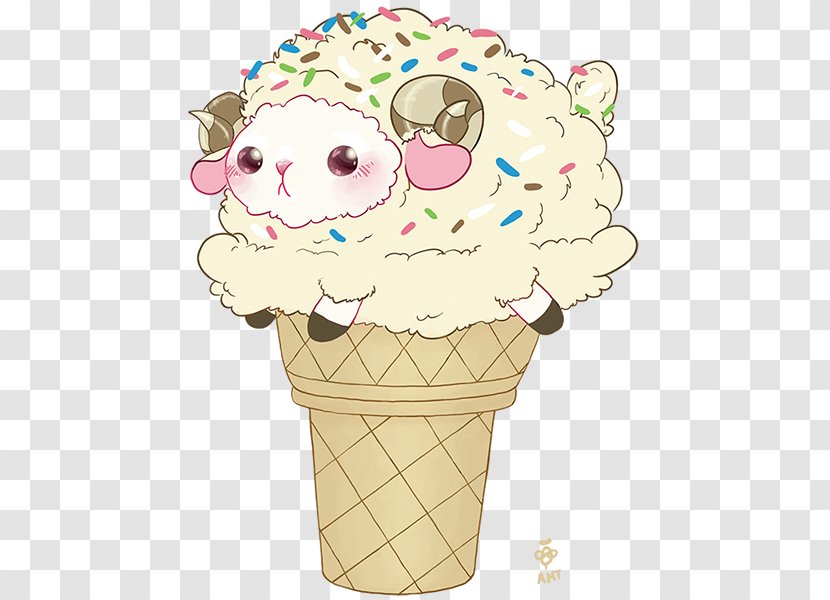 Ice Cream Cones Cartoon - Flower Transparent PNG