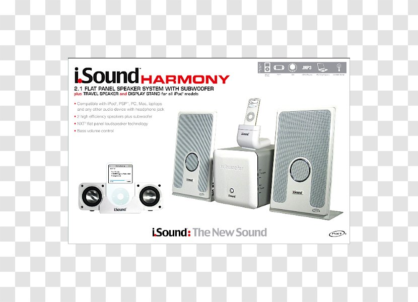 Computer Speakers Loudspeaker Isound DreamGEAR I.sound Harmony Ipod Psp PC Mac Portable Speaker System W/Subwoofer DGUN-945 - Electronics - Pk Sound Transparent PNG