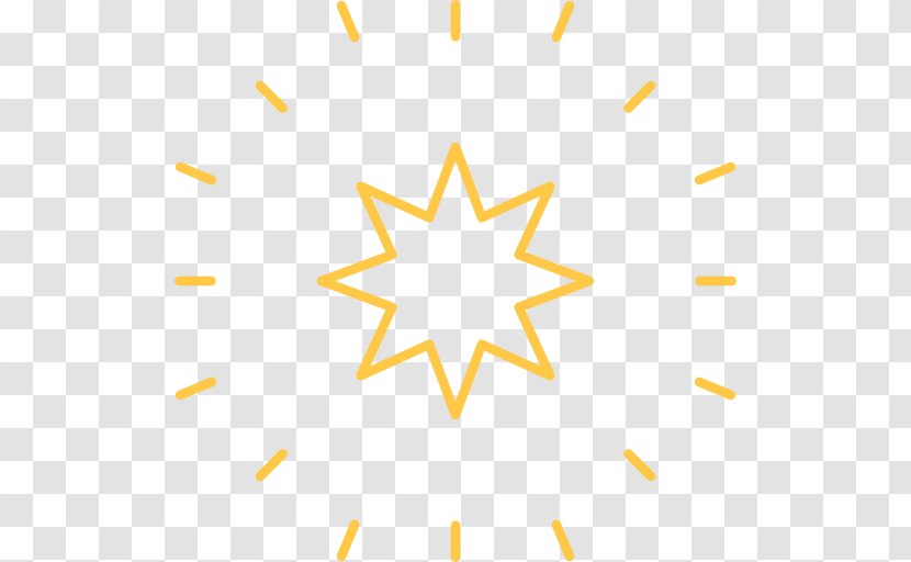 Star Polygon - Yellow Transparent PNG