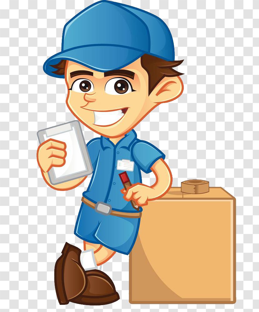 Delivery Royalty-free Clip Art - Man - Staff In Blue Hats Transparent PNG