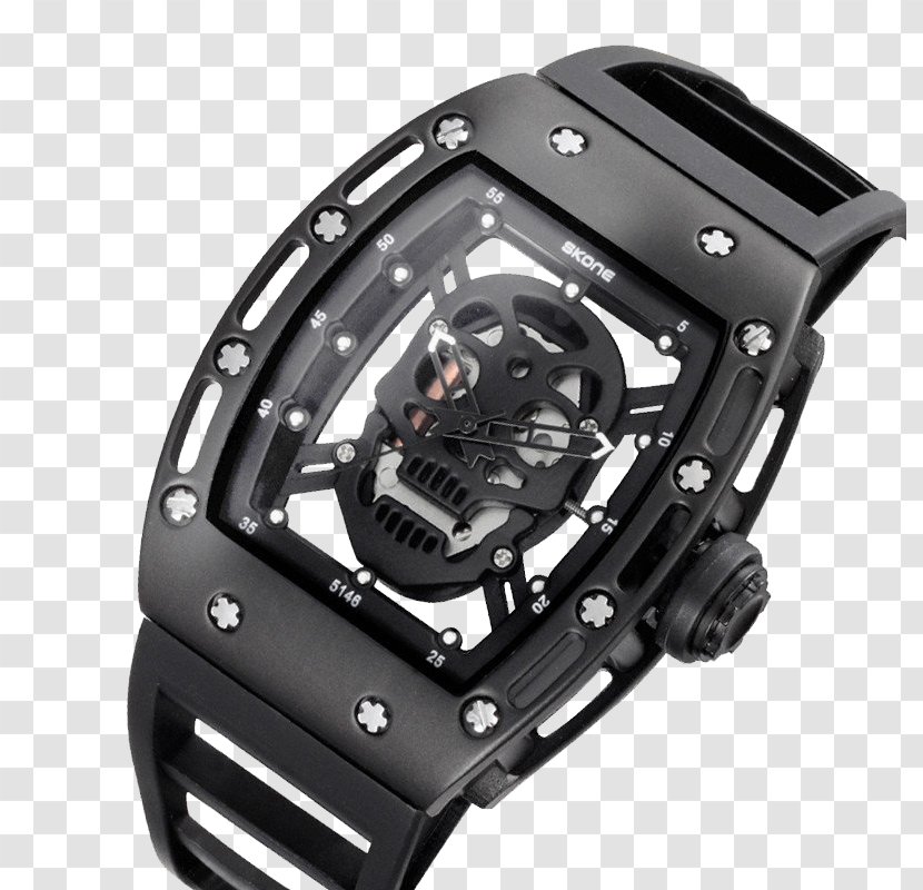 Skeleton Watch Quartz Clock Skull Luxury Goods - Military Transparent PNG