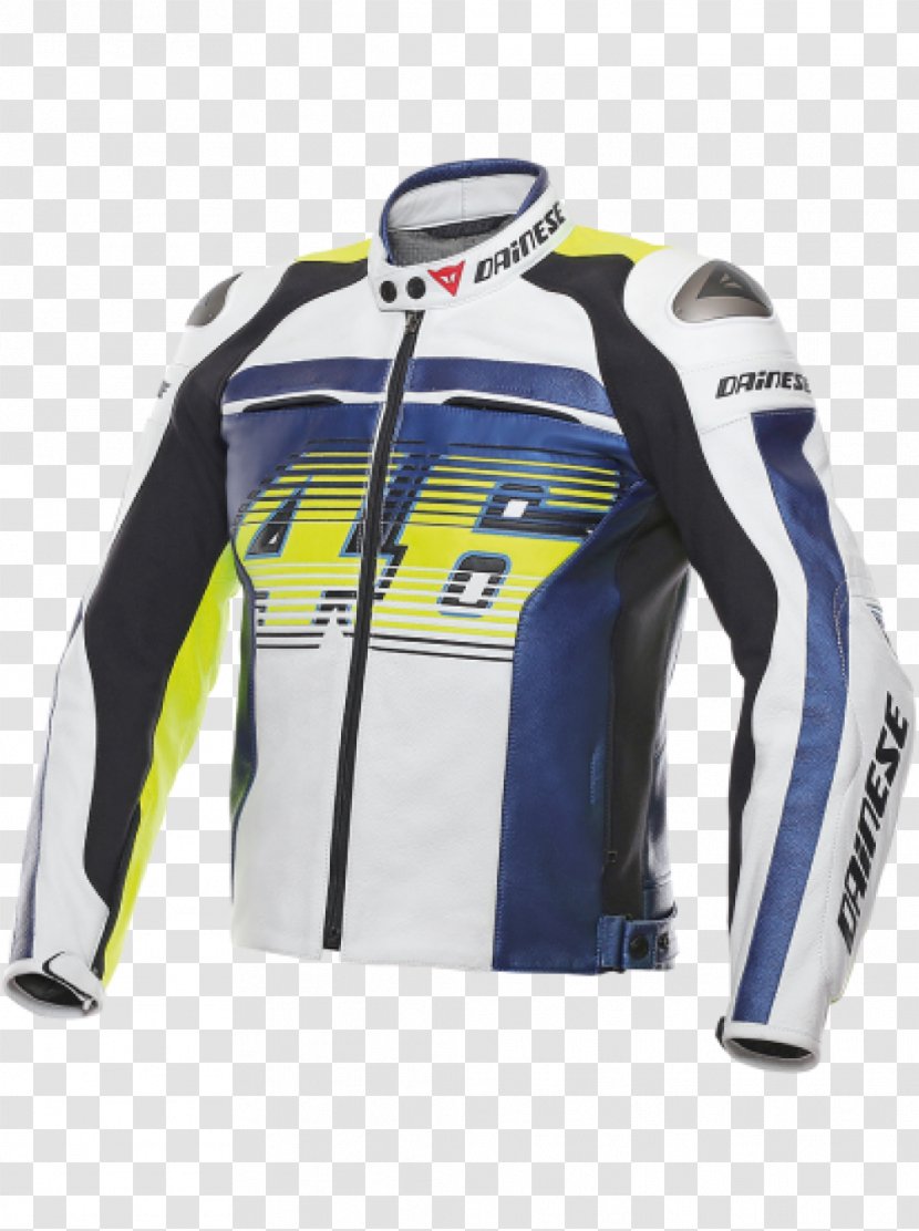 Dainese Leather Jacket Motorcycle - Yellow - Valentino Rossi Transparent PNG