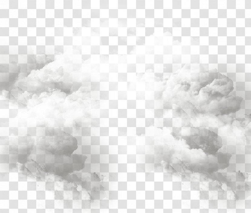 Black And White Cumulus Wallpaper - Computer - Heavily Clouded Transparent PNG