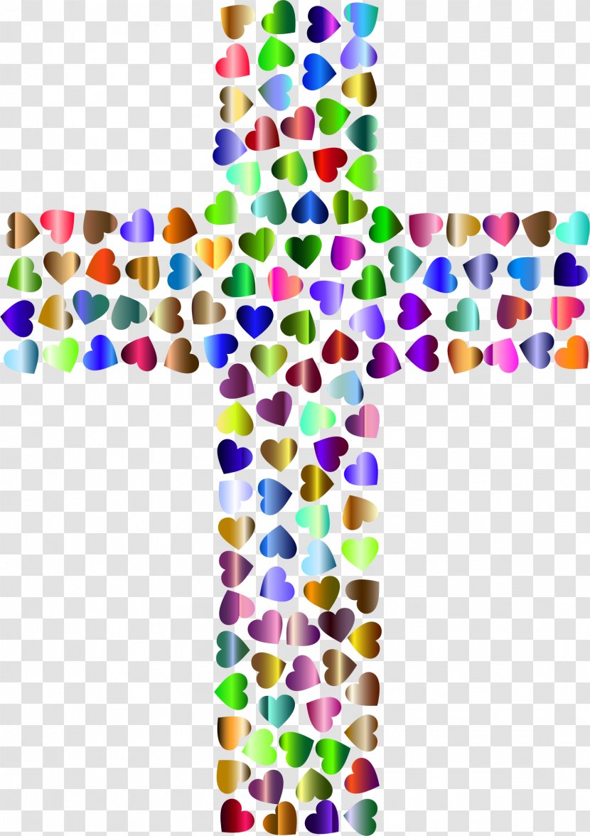 Christian Cross Clip Art - Jesus - Hearts Cliparts Transparent PNG