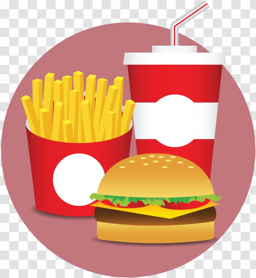 Cheeseburger French Fries Hamburger Fast Food Junk - Side Dish Transparent PNG