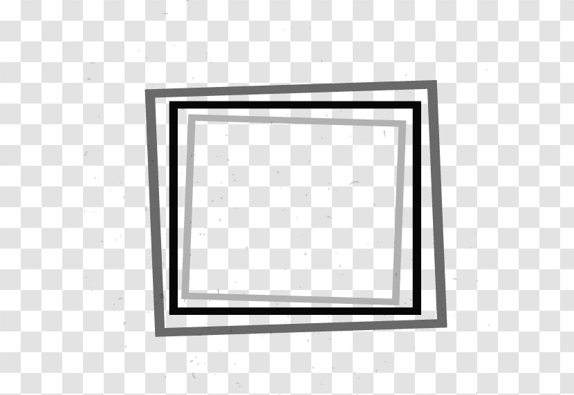 Simple Square Frame - Black And White - Rectangle Transparent PNG