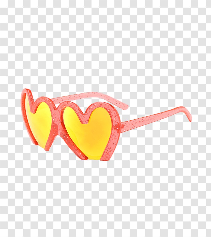 Sunglasses Goggles Eyewear Heart - Clothing Accessories - Red Transparent PNG
