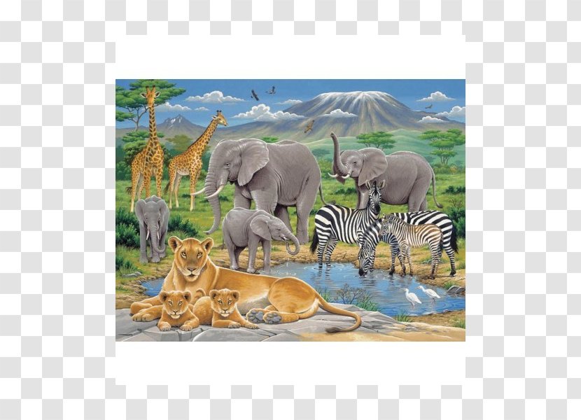 Jigsaw Puzzles Ravensburger African Elephant - Puzzle Video Game - Africa Transparent PNG