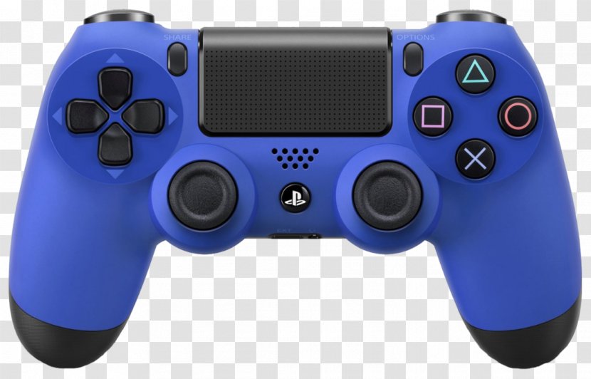 Sony DualShock 4 V2 PlayStation Pro Slim Game Controllers - Electric Blue - Playstation Ps4 Dualshock Transparent PNG